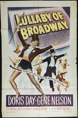 Lullaby of Broadway US One Sheet Movie Film Cinema Poster Doris Day 1951 - Bild 1 von 4