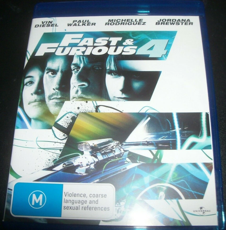 Fast & Furious 4 (Vin Diesel Paul Walker)(Australia Region B) Bluray – Like New  - Image 1 of 1