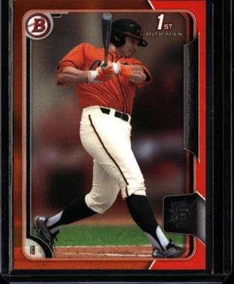 2015 Bowman Draft Orange 12/25 Chris Shaw #37 - Image 1 of 2