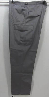 TRU-SPEC GRAY POLY BLEND UNIFORM WORK BDU PANTS SIZE XL LONG W39-43   L32.5-35.5 - Image 1 of 4