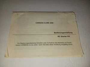 Carson X-line 3200 Rc Starter Kit Manual Hummer Titan F150 Rare Xmods Europe - Picture 1 of 4