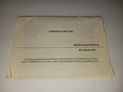 Carson X-line 3200 Rc Starter Kit Manual Hummer Titan F150 Rare Xmods Europe - Image 1 of 4