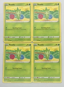 POKEMON TCG ORIGEN PERDIDO Roselia x4 4x Juego Común #014/196 Paquete ¡Nuevo Casi Nuevo! - Imagen 1 de 1