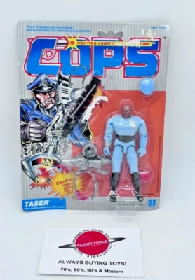 Figura Hasbro Taser 1988 MOC Vintage COPS nueva C.O.P.S. N’ Crooks Foto 1 de 4