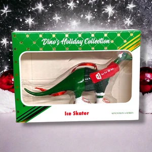 Sinclair Oil Gas Christmas Ornament Holiday Dino Ice Skater 7th In Series 2023 - Picture 1 of 8