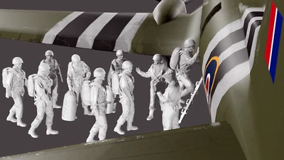 WWII British Airborne boarding - 10 Figure Set - Image 1 of 4