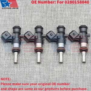 4X Fuel Injectors fit Bosch Long Nozzle E85 LS3 LS7 LSA EV14KT 0280158040 980cc - Picture 1 of 15