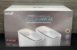 ASUS AX6600 ZenWiFi AX Tri-band Mesh WiFi 6 Brand New - Afbeelding 1 van 10