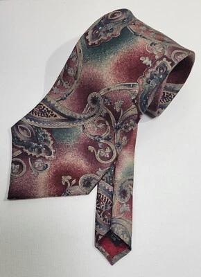 Requisitos Corbata Hombre Cuello, 100% Seda Italiana, Vintage, Hecha en USA Foto 1 de 4