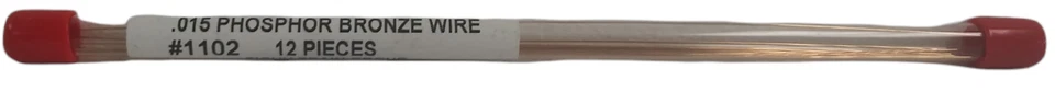 Escala HO Tichy Train Group 1102 Fósforo-Bronce .015 Alambre 8" Largo Paquete (12) Foto 1 de 1