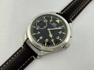 IWC Chronometer Laco Aviator Luftwaffe Pilot WWII Vintage Swiss SUPERB Men Watch - Picture 1 of 12