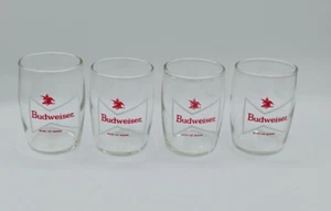 Budweiser Mini Vasos de Cerveza de Degustación 3 1/8" Vaso de Chupito Pesado De Colección Lote de 5 - Imagen 1 de 5