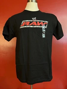 STEVE&BARRY'S-AUTHENTIC-BLACK-WWE RAW-SIZE L-TSHIRT-NWT - Picture 1 of 5