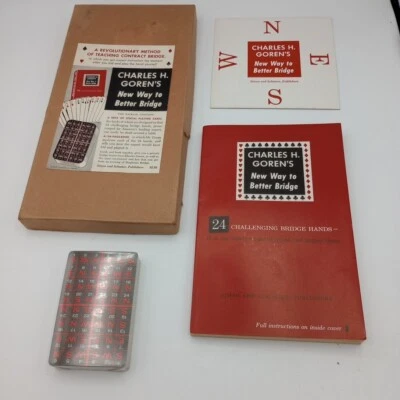 Bridge Book & Card Set Charles H. Goren"s Bridge New Way to Better Bridge 1958  - Image 1 of 4