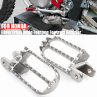 Rider Front Foot Pegs Wide Foot Rest Pedal Bracket For Honda Xr400r Cr80r Cr85r