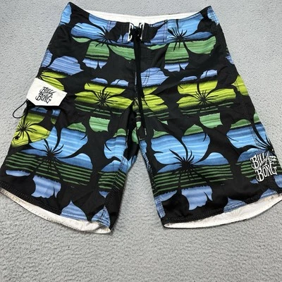 Pantalón Corto BillaBong Board Hombre’s 34 Multicolor Carga Cordón Suelto Floral Foto 1 de 4