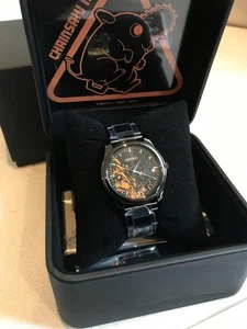 SEIKO Chainsaw Man Collaboration Wrist Watch Denji Pochita Black Anime with Box - Picture 1 of 2
