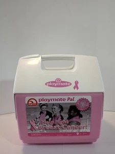 Igloo Playmate Pal Cooler consapevolezza cancro al seno nastro rosa bianco 9 lattine 7 qt - Foto 1 di 13