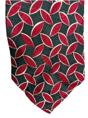 Corbata POLO de Ralph Lauren para hombre Neiman Marcus roja y verde 100 % seda hecha en EE. UU. Foto 1 de 4