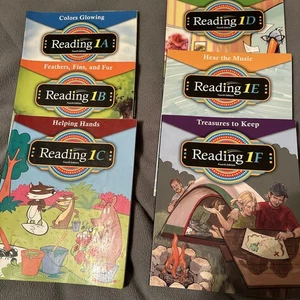 BJU Press Reading 1, Set of 6 student Readers 1A, 1B, 1C, 1D, 1E, 1F 4th Edition - Picture 1 of 11