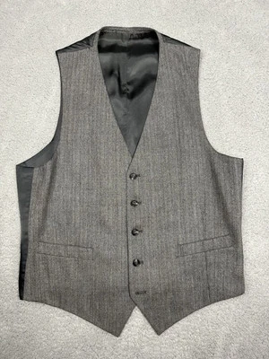 Chaleco Chaleco Hombre Gris Micro Espiga Mediano 40R Foto 1 de 4