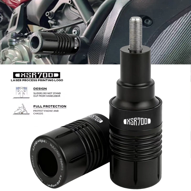 Protector de choque deslizadores de marco CNC para Yamaha XSR700 2016-2025 2024 Foto 1 de 4