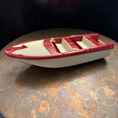 BOTE TONKA CLIPPER VINTAGE AÑOS 60 ROJO BLANCO PESCADOR Foto 1 de 4