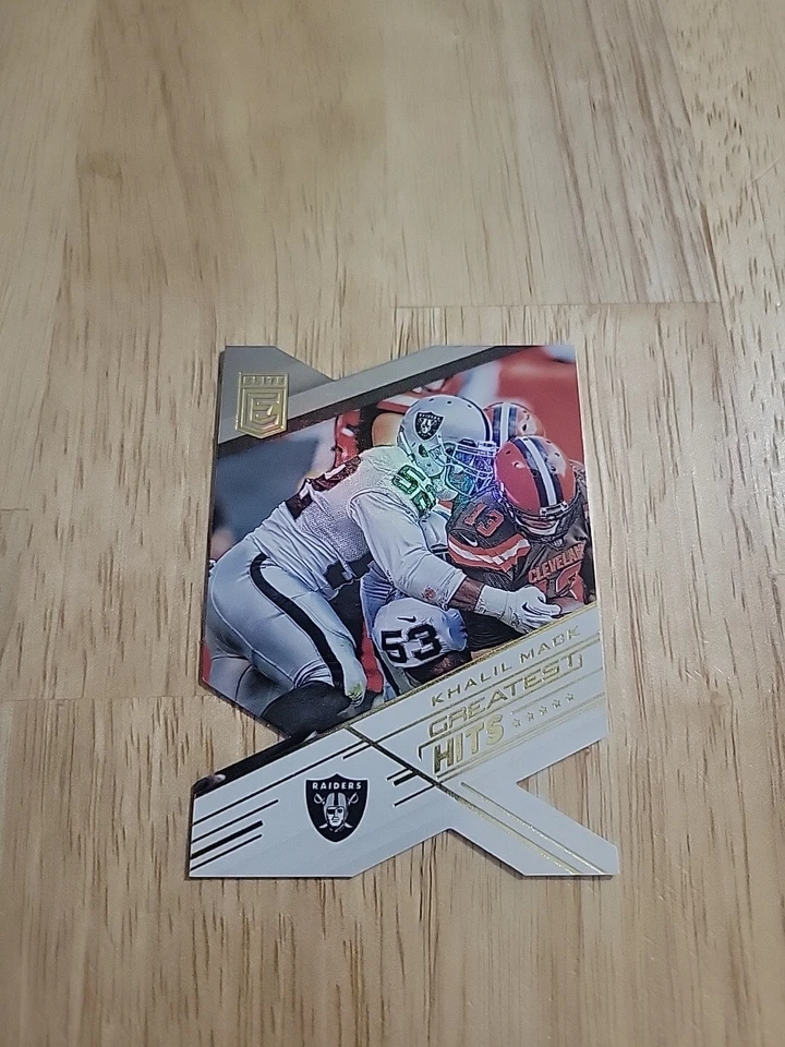 2016 Donruss Elite KHALIL MACK Greatest Hits Die Cut #GH-KM Raiders - Image 1 of 4