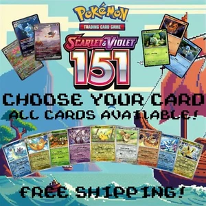 Pokemon Scarlet & Violet 151: Choose Your Card!  All Cards Available  NM - Picture 1 of 251