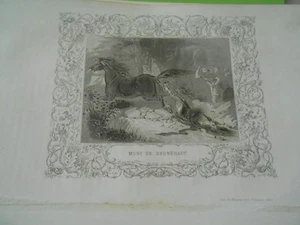 Gravure 19ème - Mort de Brunéhaut - Bild 1 von 1
