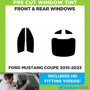 For Ford Mustang Coupe 2015-2023 Pre Cut Window Tint Full Front & Rear - Picture 1 of 9