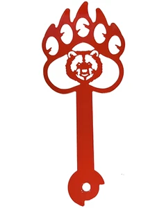 Bear Paw Claw With Face Metal Mailbox Flag Replacement CNC Art Hardware Included - Picture 1 of 6