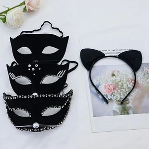 Orecchini donna ragazza fascia trendy mezza maschera regolabile collana - Foto 1 di 33