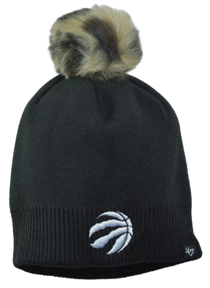 NBA Toronto Raptors Knit Winter Hat Beanie Women’s Fan Gear Black Serengeti ‘47￼