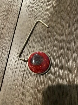 Bolso de mano/cartera vintage debajo de la mesa soporte rojo ☼ Foto 1 de 2