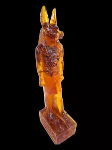 EINZIGARTIG ANTIK ALTÄGYPTISCH Bernstein Percious Gott Anubis Schakal Jenseits - Bild 1 von 8