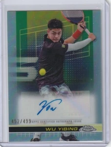 2024 TOPPS CHROME TENNIS SIGNATURE REFRACTOR AUTO TCA-YWU - WU YIBING 452/499 - Picture 1 of 1