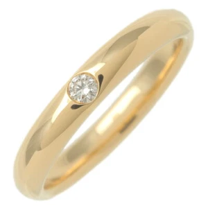 Authentic HARRY WINSTON Round Cut Marriage 1P Diamond Ring K18YG US5.5 Used F/S - Picture 1 of 6