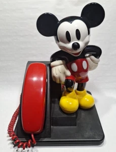 Mickey Mouse Telefon 90 AT&T Design Line Vintage getestet funktioniert mit Kabel - Bild 1 von 6