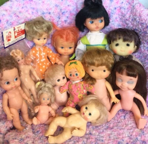 Vintage Fun Doll Lot Plastic / Vinyl Dolls - Lot Of 12 Dolls - Mixed Lot - #719 - Picture 1 of 12