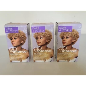 Dark & Lovely Go Intense Perm Hair Color #10 Golden Blonde LOT OF 3 - Picture 1 of 6