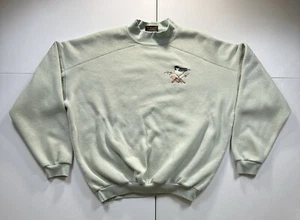 Vintage Canadian Marshlands Sweatshirt Adult XL Green Bird Embroidered Nature - Picture 1 of 8