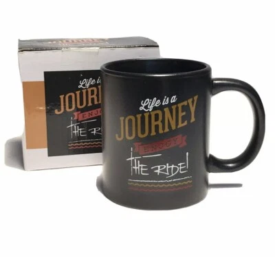 Taza de café Life Is A Journey Enjoy the Ride taza de té citas de vida coleccionistas NUEVO Foto 1 de 4