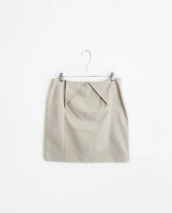 Jil Sander Beige Cotton Twill Origami Pocket Straight Skirt size FR 40 US 8 - Picture 1 of 5
