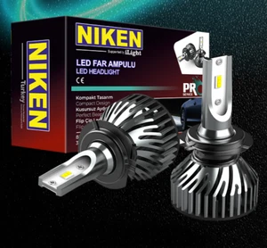 HB4 9006 Xenon 6500k Hid 8000L Super White Effect Headlight Lamps Bulbs 12V 2pcs - Picture 1 of 7