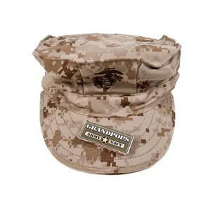 GORRA USMC DESERT MARPAT 8 PUNTOS 2 CAPAS PUNTADA SUPERIOR CON EGA - Imagen 1 de 9