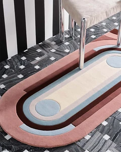 Modern Hand Tufted 100% Nz Wool Area Rugs For Bed side Runner Home Living Room - Picture 1 of 3