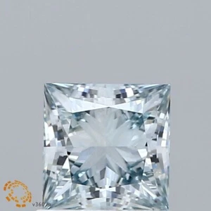 PRINCESS Cut 1.01 Cts Fancy Blue IGI Certified Lab Grown CVD Diamond VS2 Clarity - Picture 1 of 10