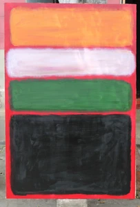 GORGEOUS MARK ROTHKO OIL ON CANVAS 1958 IN GOOD CONDITION LARGE PAINTING NICE - Picture 1 of 9