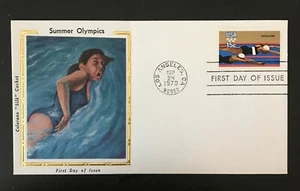 U.S.  Summer Olympics 1980 - Swimming - on Colorano FDC (A21) - Picture 1 of 1